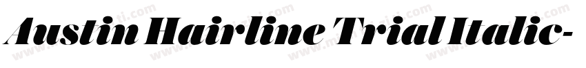 Austin Hairline Trial Italic字体转换